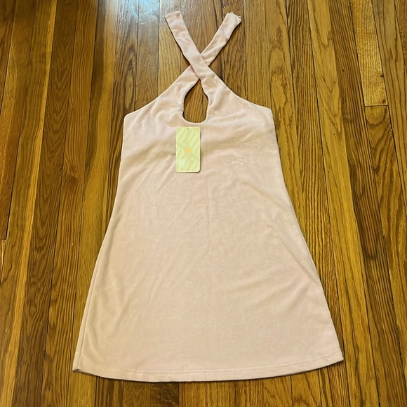 NWT Fabletics Terry Halter Baby Doll Dress Size M - Picture 2 of 5
